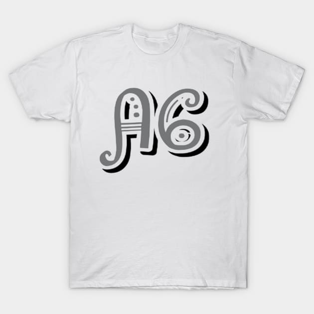 A6 +grey+ T-Shirt by A6Tz